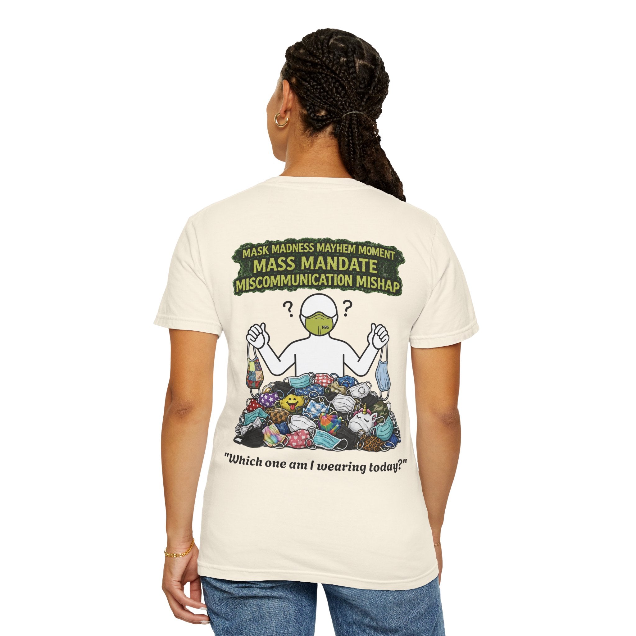 I Survived 2020 — Director's Cut S1:E4 "Mask Madness Mayhem Moment" | Pandemic Edition Unisex Garment-Dyed T-shirt