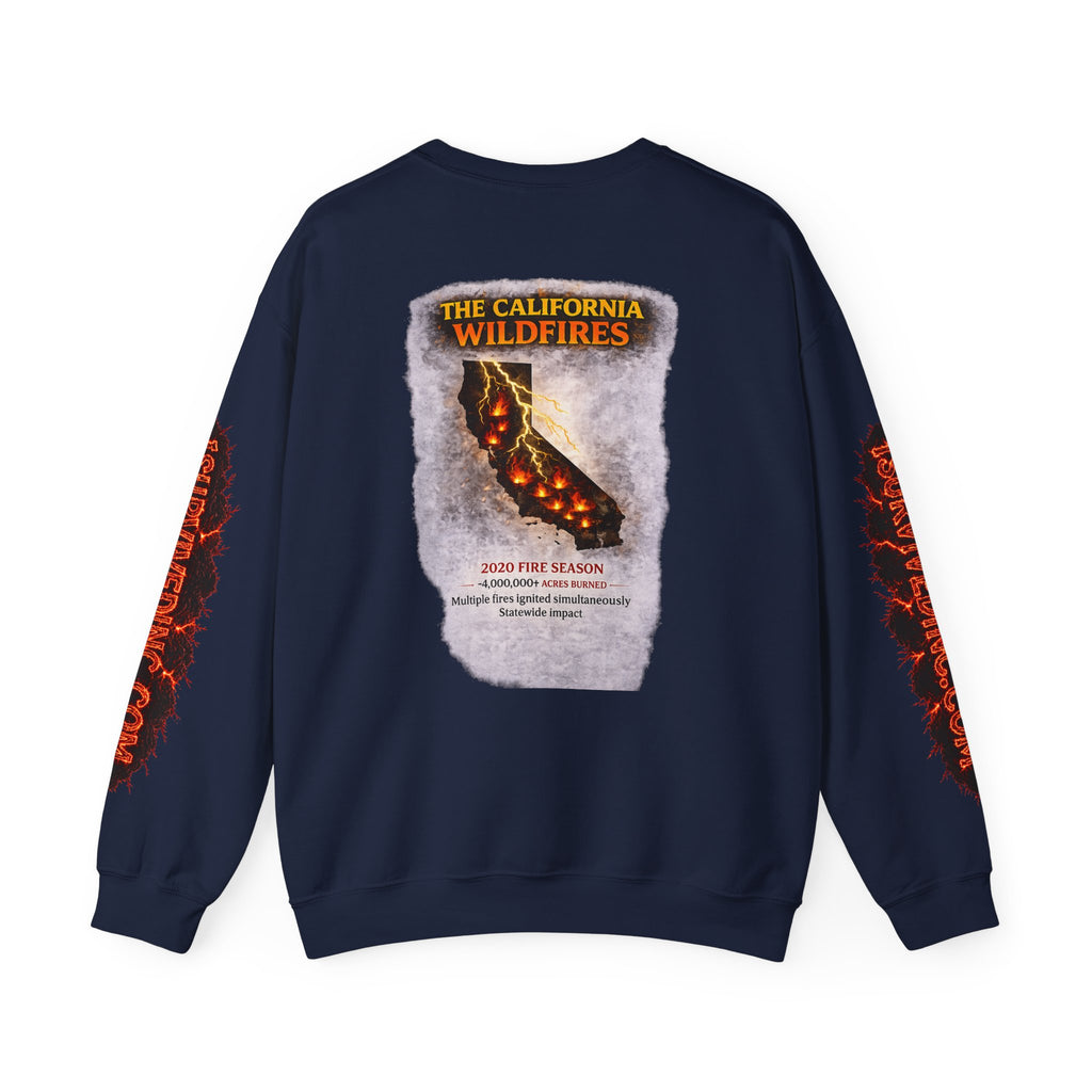 I Survived 2020 — S2:E3 "The California Wildfires" | Wildfire Edition Memorial Unisex Heavy Blend™ Crewneck Sweatshirt
