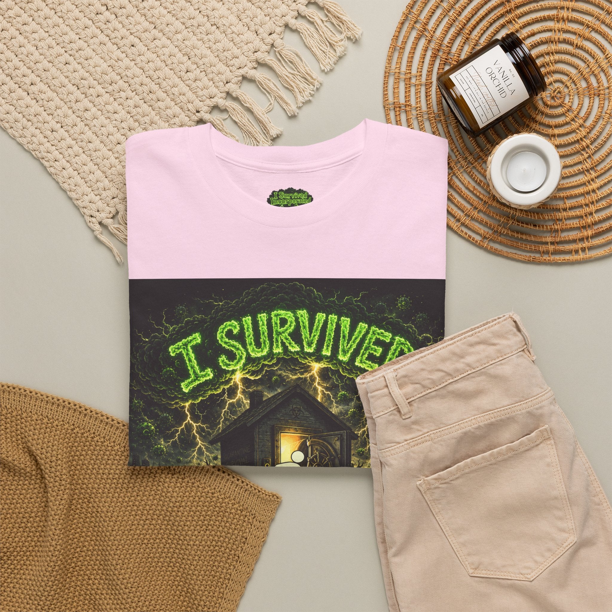 I Survived 2020 — PANDEMIC S1:E4: Special Edition "Mask Madness" Unisex Heavy Cotton Tee