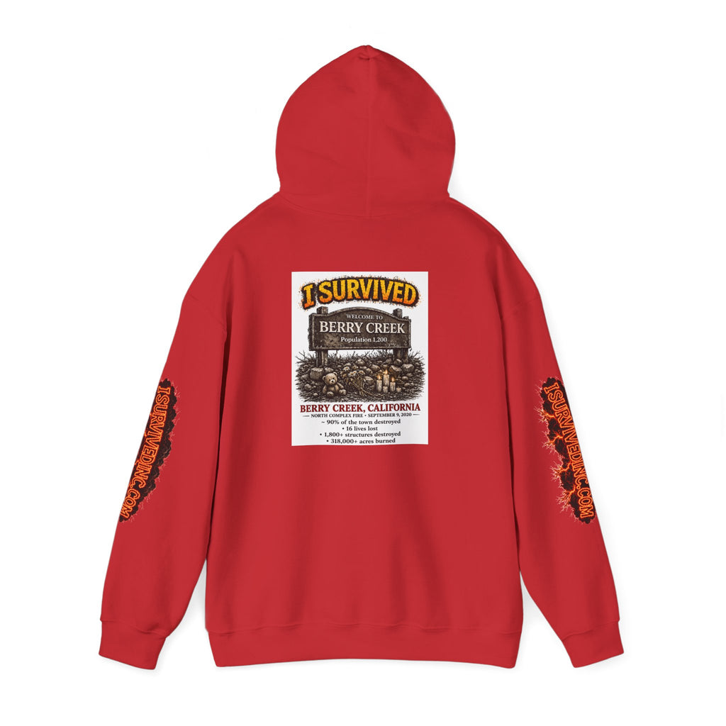 I Survived 2020 — S2:E1 "Berry Creek" | Wildfire Edition Memorial Hoodie Sweatshirt