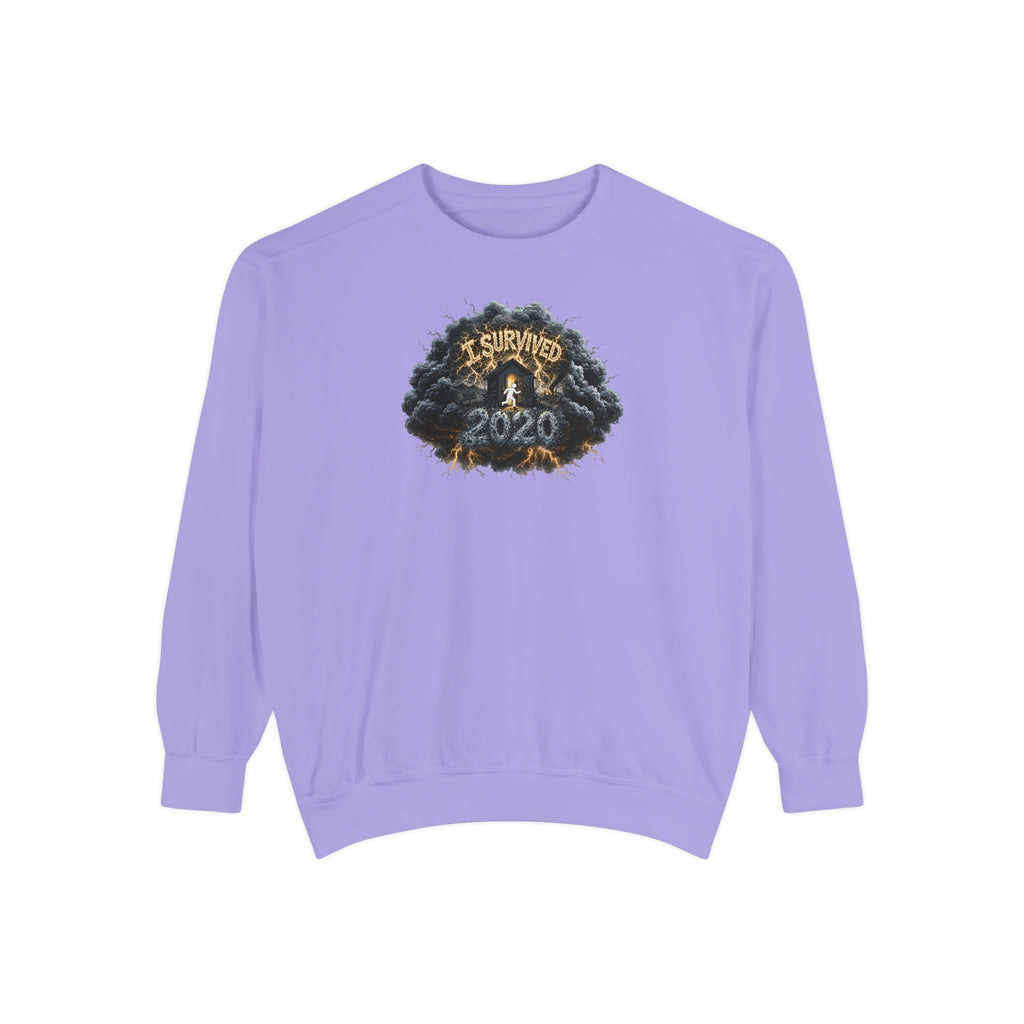 I Survived 2020 — Original PILOT Design: Director's Cut Unisex Garment-Dyed Sweatshirt