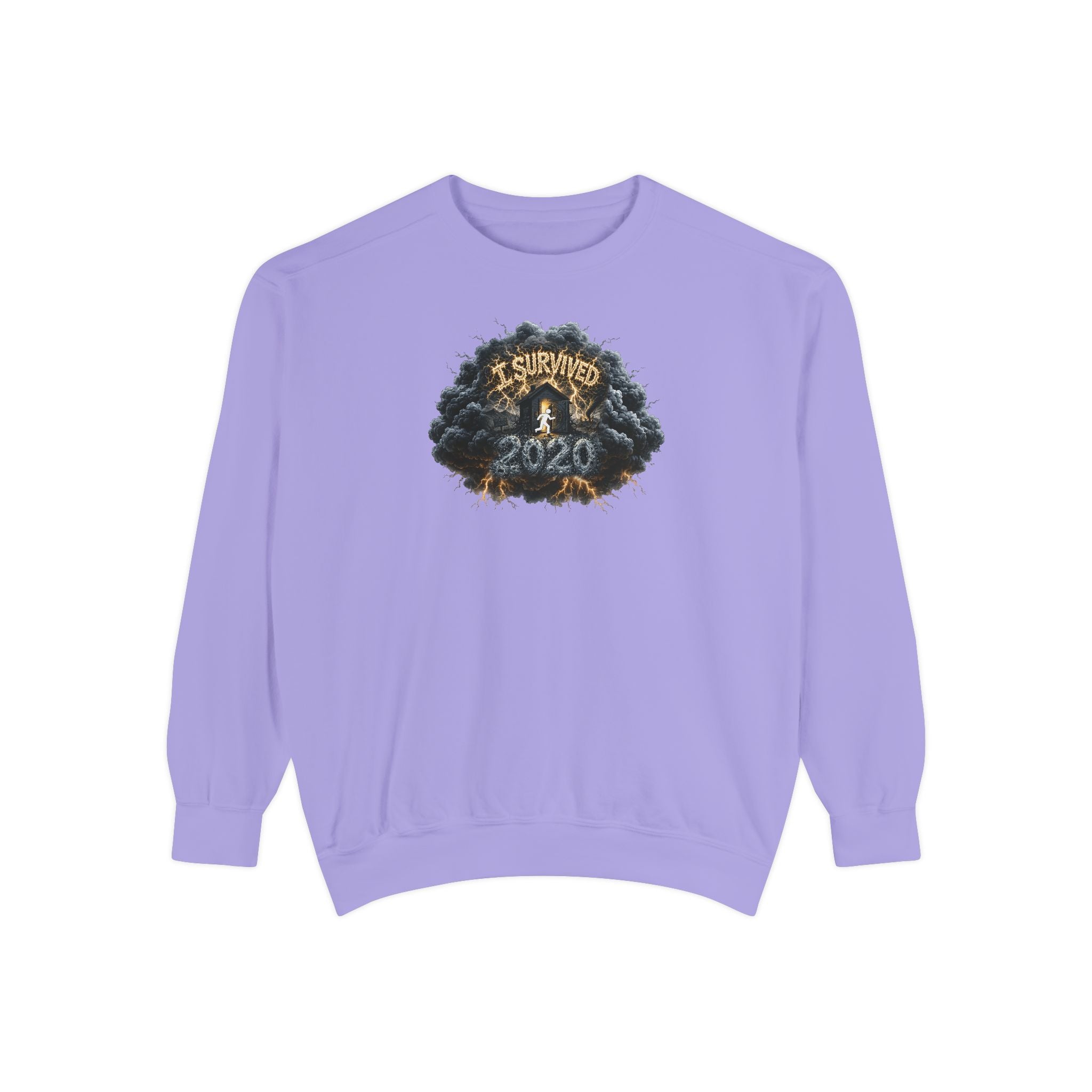 I Survived 2020 — Original PILOT Design: Director's Cut Unisex Garment-Dyed Sweatshirt