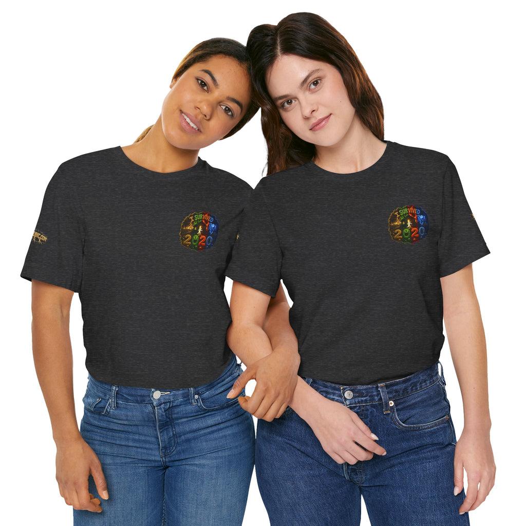 I Survived 2020 — "No Signal" Test Pattern Tee Alien Broadcast Finale Summer Premiere Unisex Jersey Short Sleeve Tee