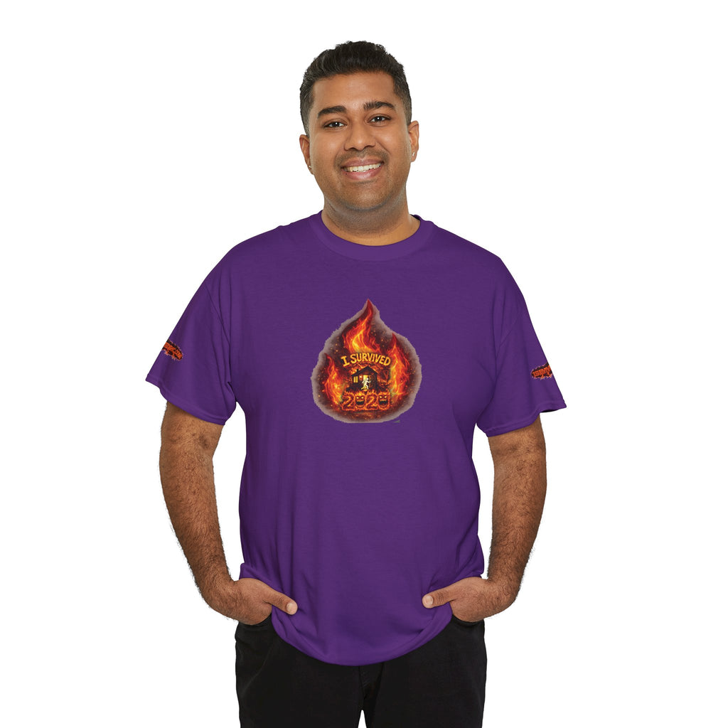 I Survived 2020 — WILDFIRES S2:E3: Director's Cut Special Edition "The California Wildfires" Memorial Unisex Heavy Cotton Tee