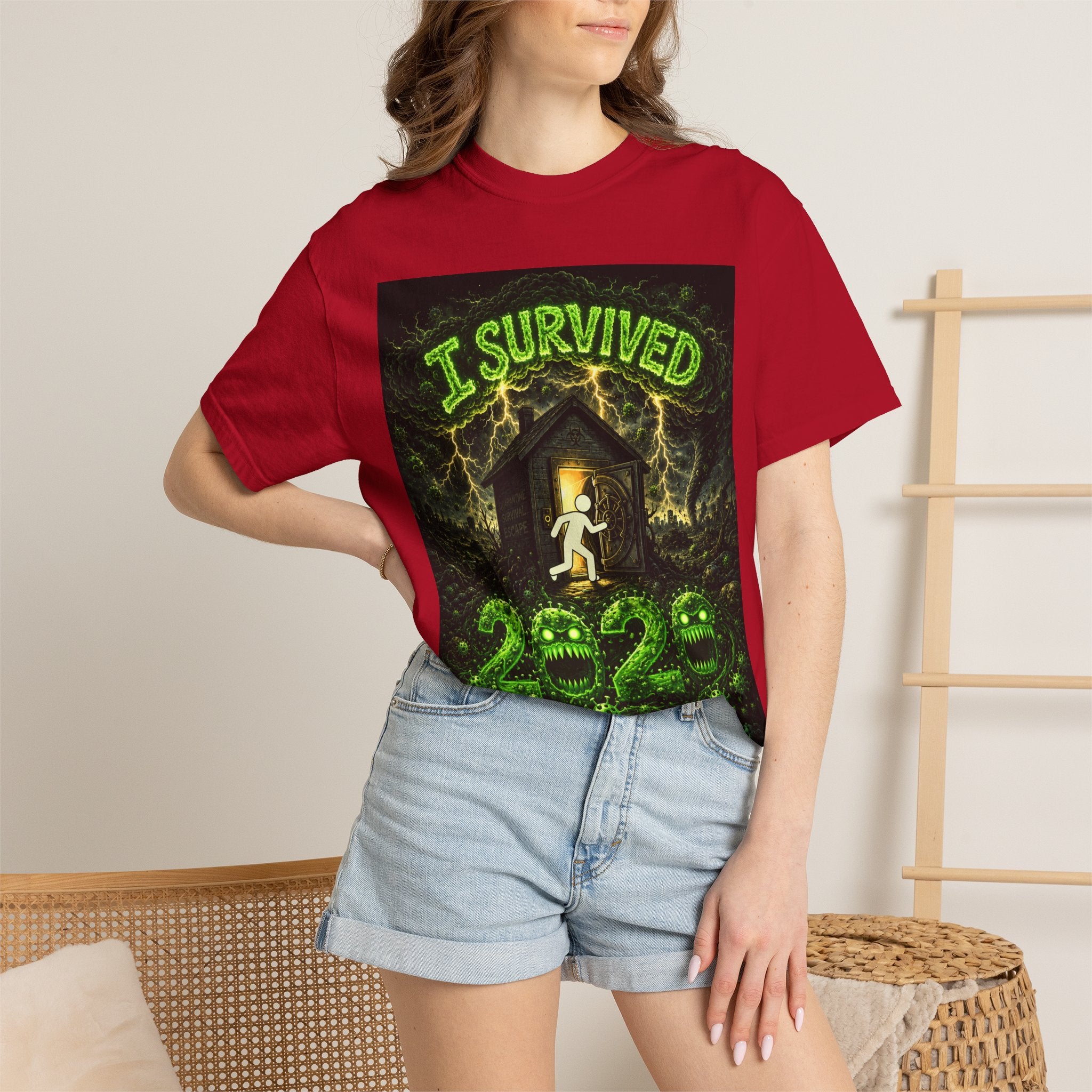 I Survived 2020 — PANDEMIC S1:E4: "Mask Madness" Unisex Garment-Dyed T-shirt