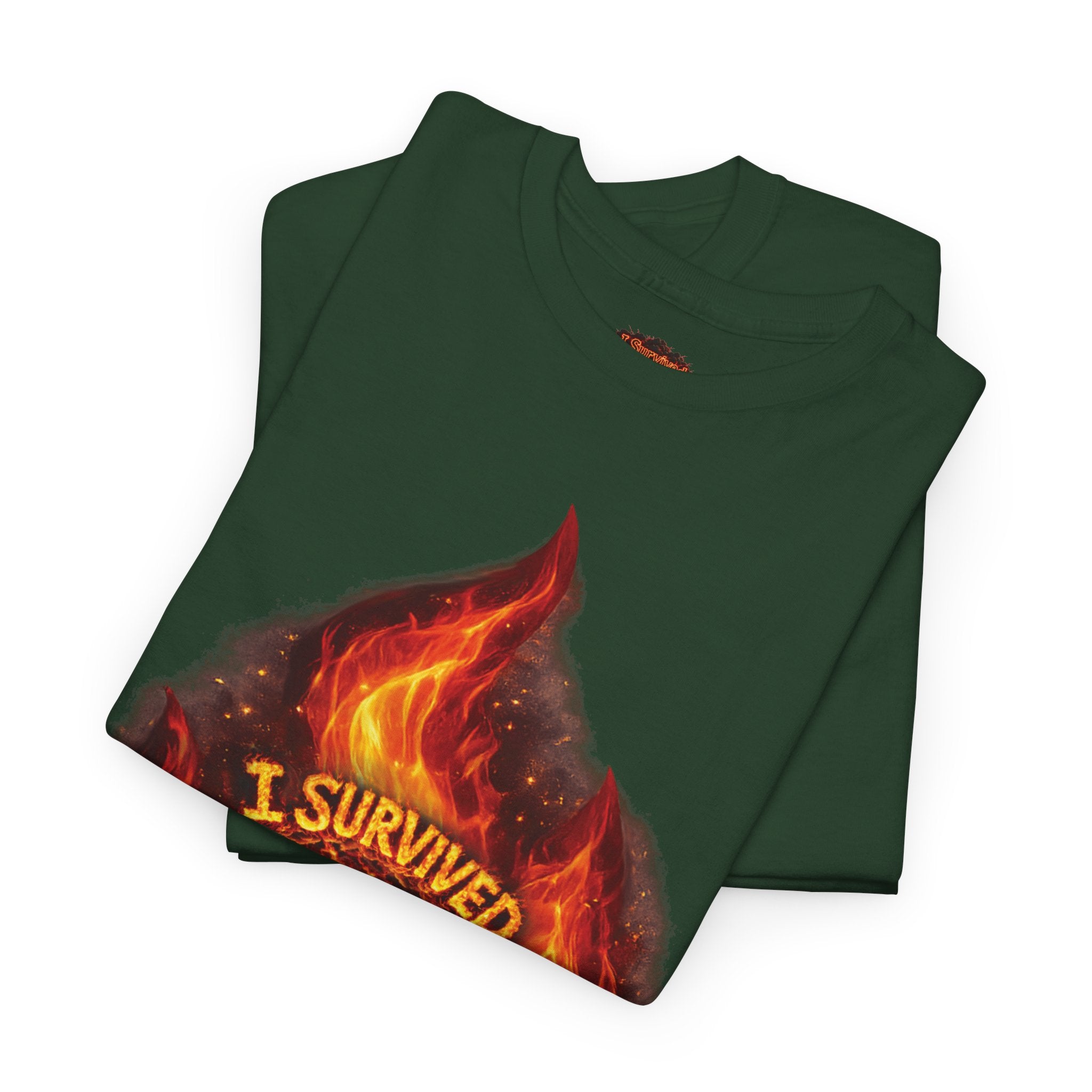 I Survived 2020 — Director's Cut S2:E3 "The California Wildfires" | Wildfire Edition Memorial Unisex Heavy Cotton Tee (SPECIAL EDITION)