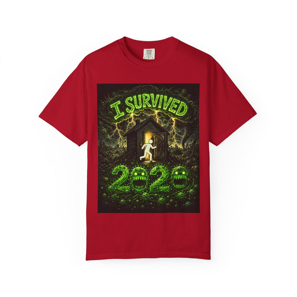 I Survived 2020 — PANDEMIC S1:E4: "Mask Madness" Unisex Garment-Dyed T-shirt