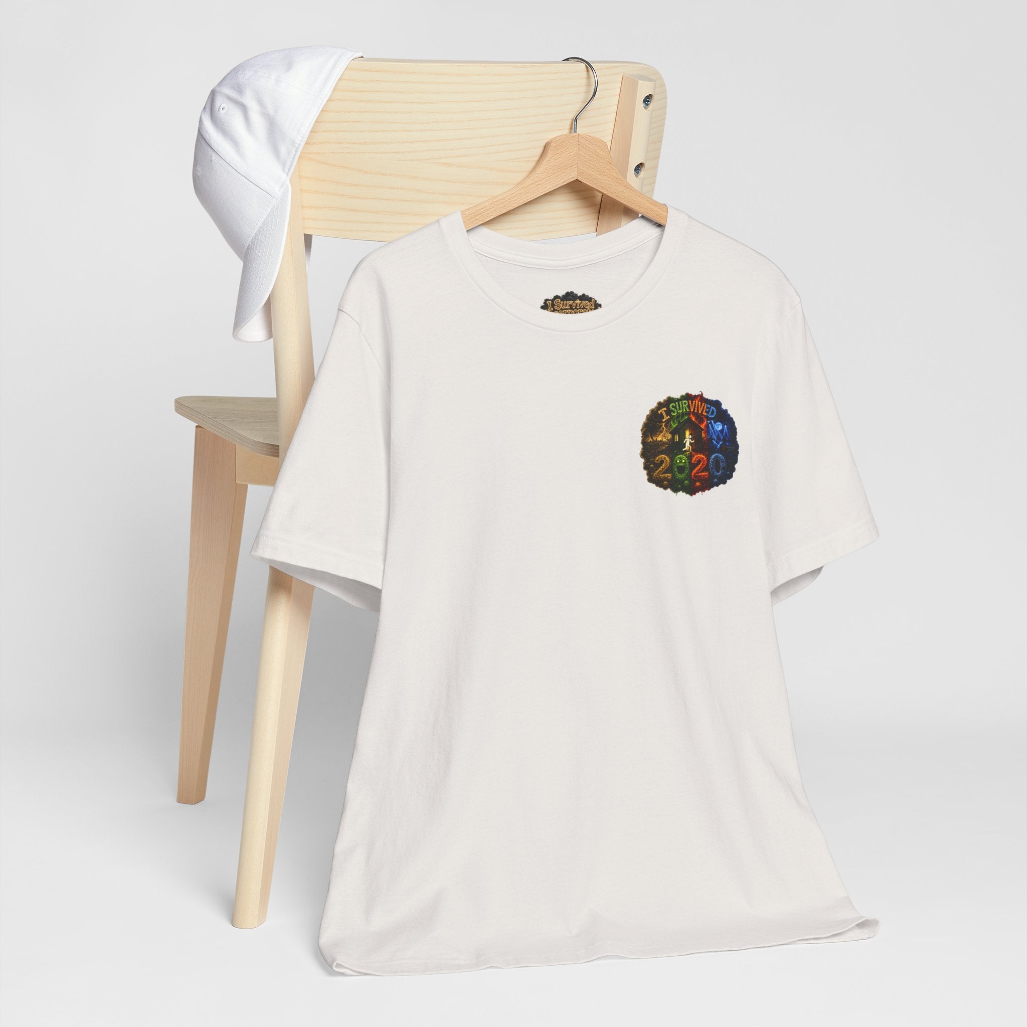 I Survived 2020 — "No Signal" Test Pattern Tee Alien Broadcast Finale Summer Premiere Unisex Jersey Short Sleeve Tee