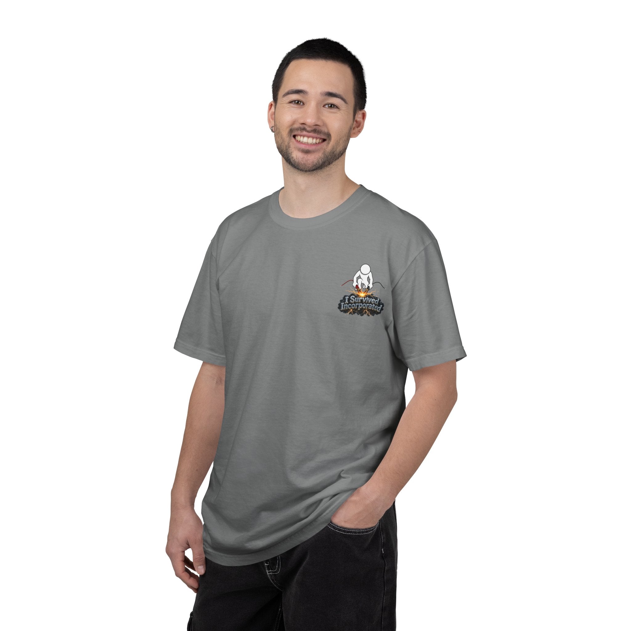 I Survived 2020 — "Please Stand By" Test Pattern Tee Summer Premier Unisex Garment-Dyed T-shirt