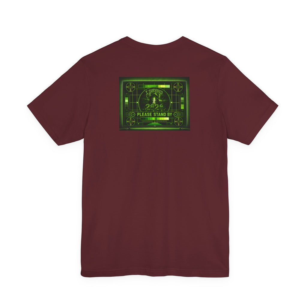 I Survived 2020 — "Please Stand By" Test Pattern Toxic Signal Tee Summer Premiere Unisex Jersey Short Sleeve Tee