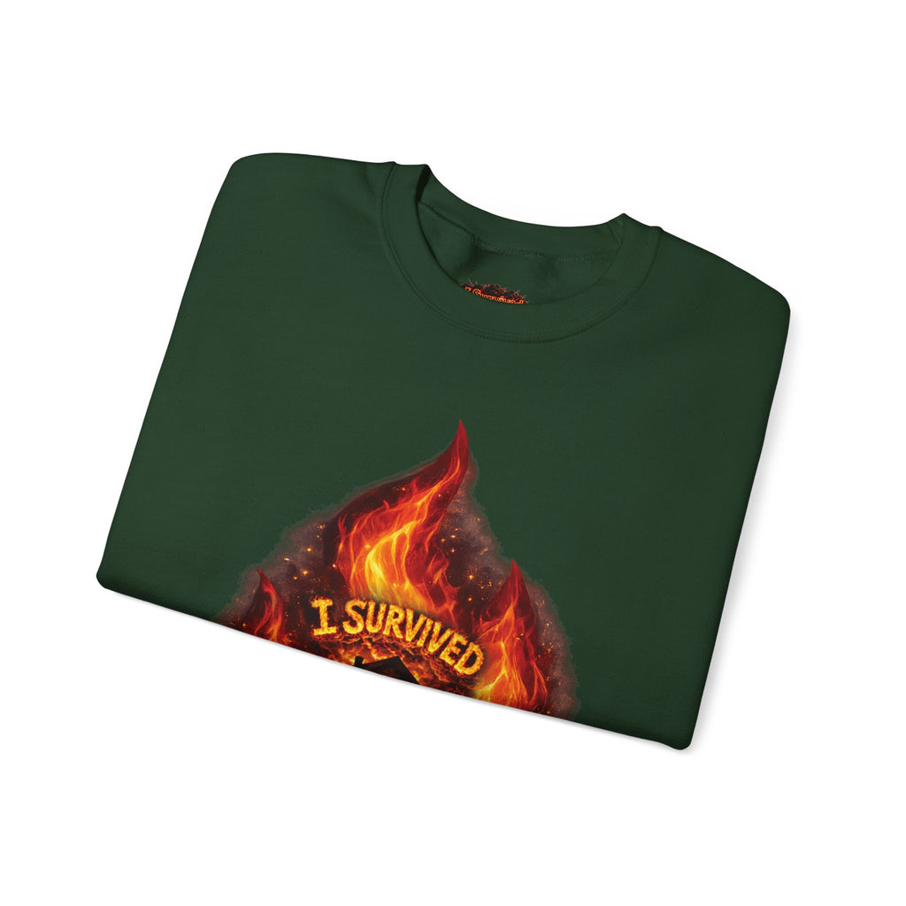 I Survived 2020 — Director's Cut S2:E2 "The Bobcat Fire" | Wildfire Edition Memorial Unisex Heavy Blend™ Crewneck Sweatshirt