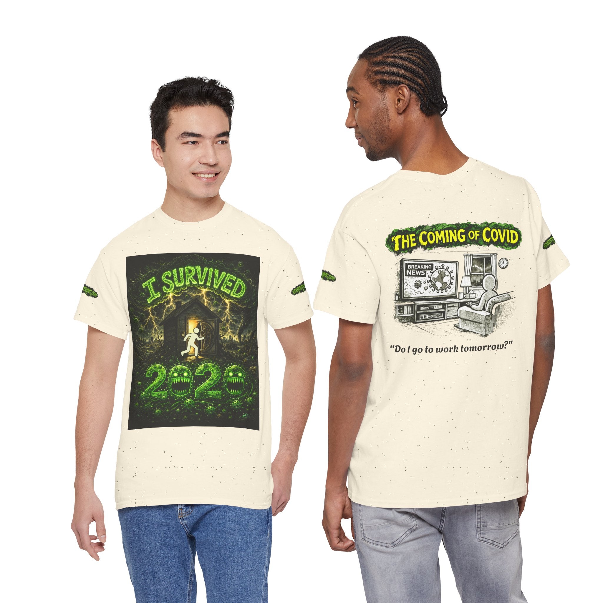 I Survived 2020 — PANDEMIC S1:E2: Special Edition "The Coming of COVID" Unisex Heavy Cotton Tee
