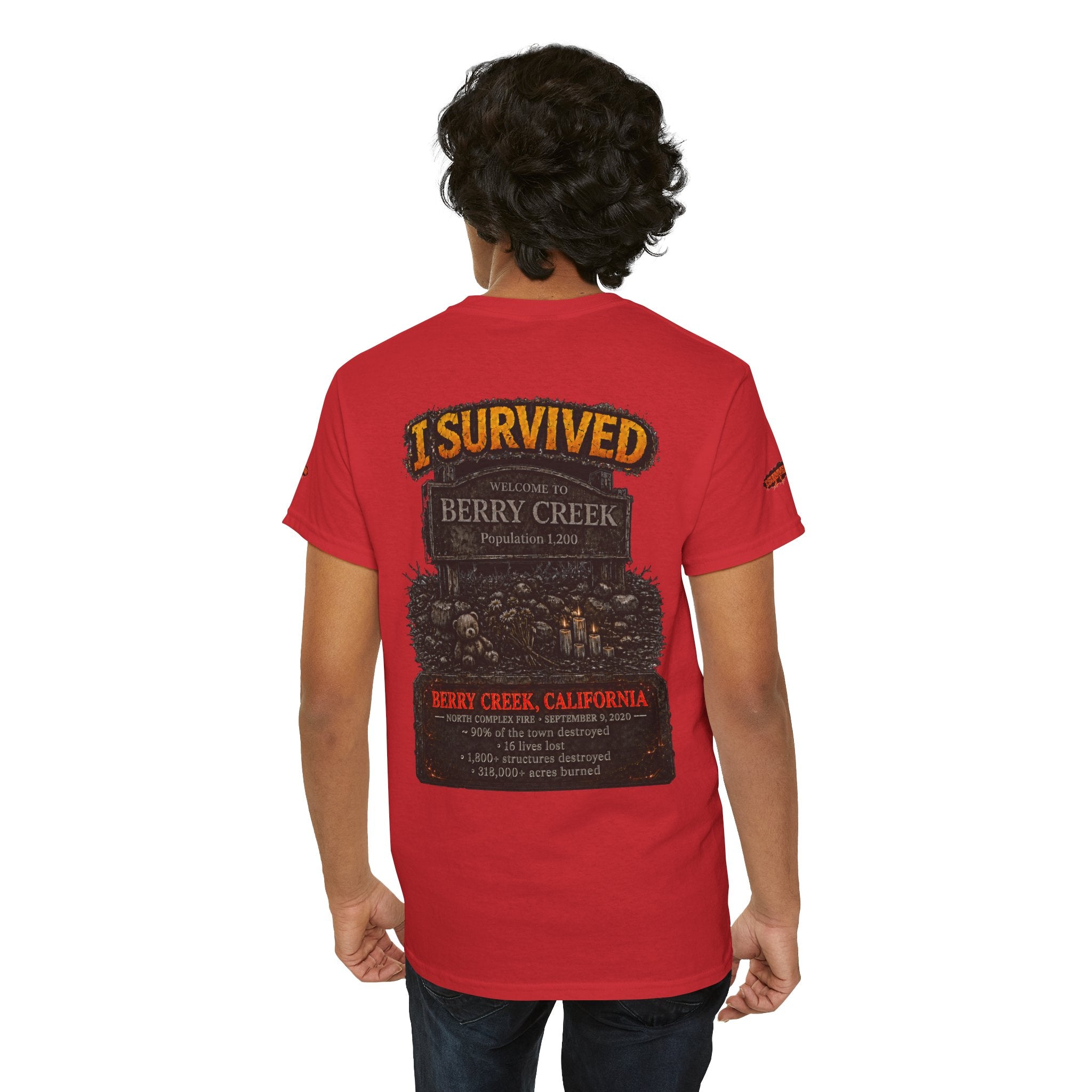 I Survived 2020 — Director's Cut S2:E1 "Berry Creek" | Wildfire Edition Memorial Unisex Heavy Cotton Tee (SPECIAL EDITION)