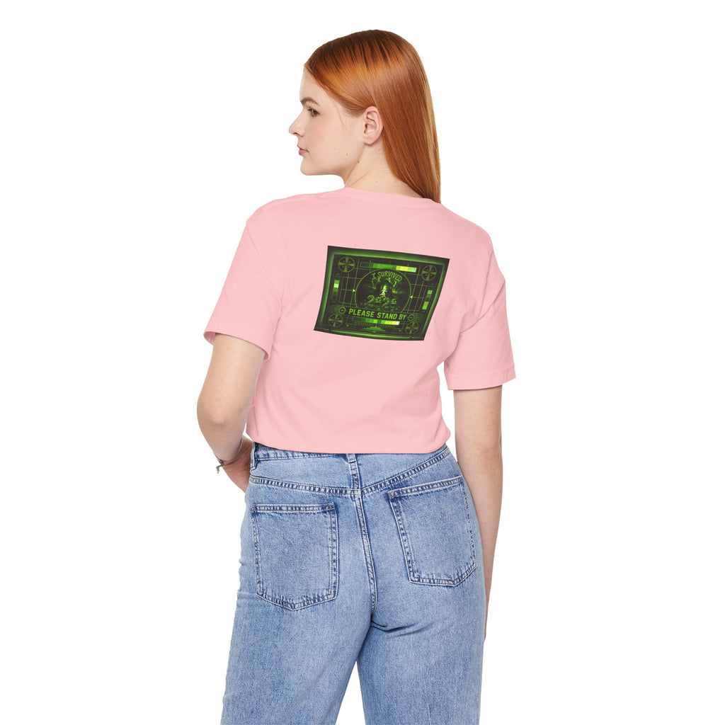 I Survived 2020 — "Please Stand By" Test Pattern Toxic Signal Tee Summer Premiere Unisex Jersey Short Sleeve Tee
