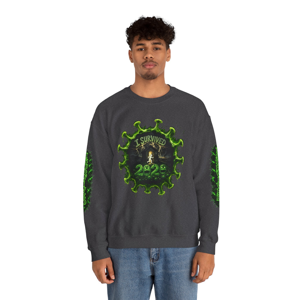 I Survived 2020 — Director's Cut S1:E3 "The Jab!" | Pandemic Edition Unisex Heavy Blend™ Crewneck Sweatshirt