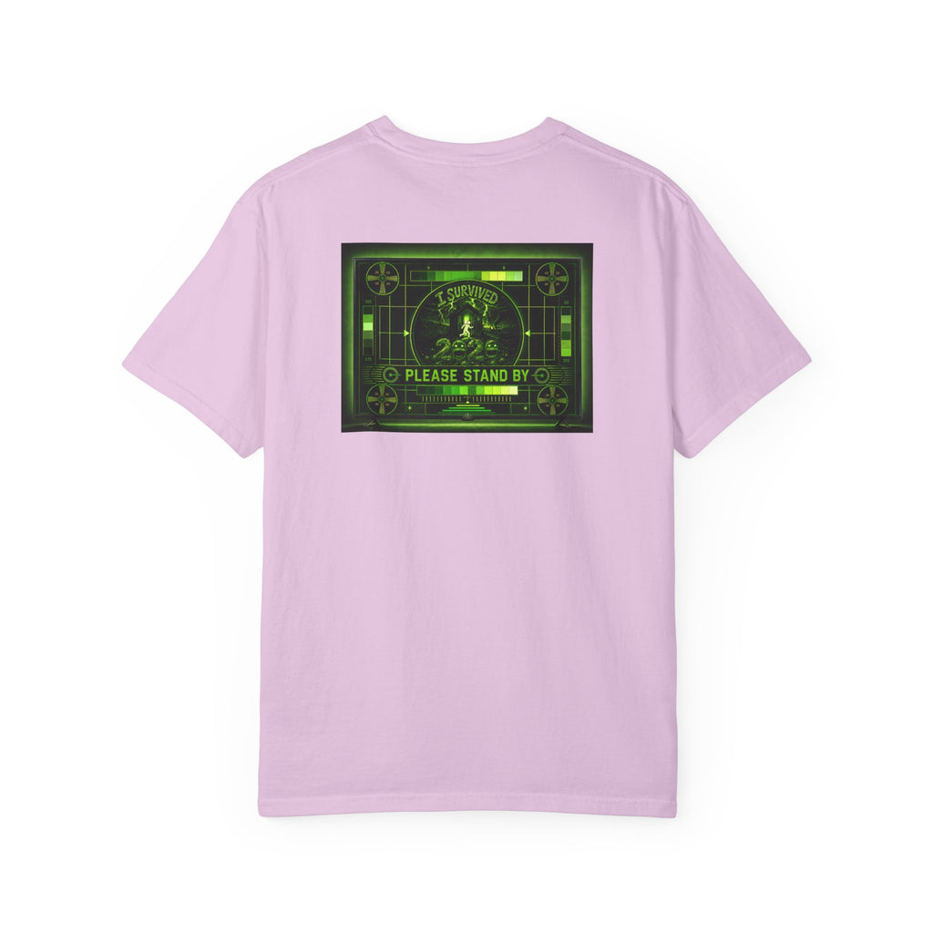 I Survived 2020 — "Please Stand By" Test Pattern Toxic Signal Tee Summer Premiere Unisex Garment-Dyed T-shirt