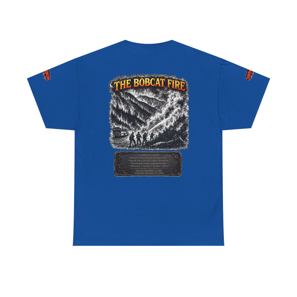 I Survived 2020 — WILDFIRES S2:E2: Director's Cut Special Edition "The Bobcat Fire" Memorial Unisex Heavy Cotton Tee
