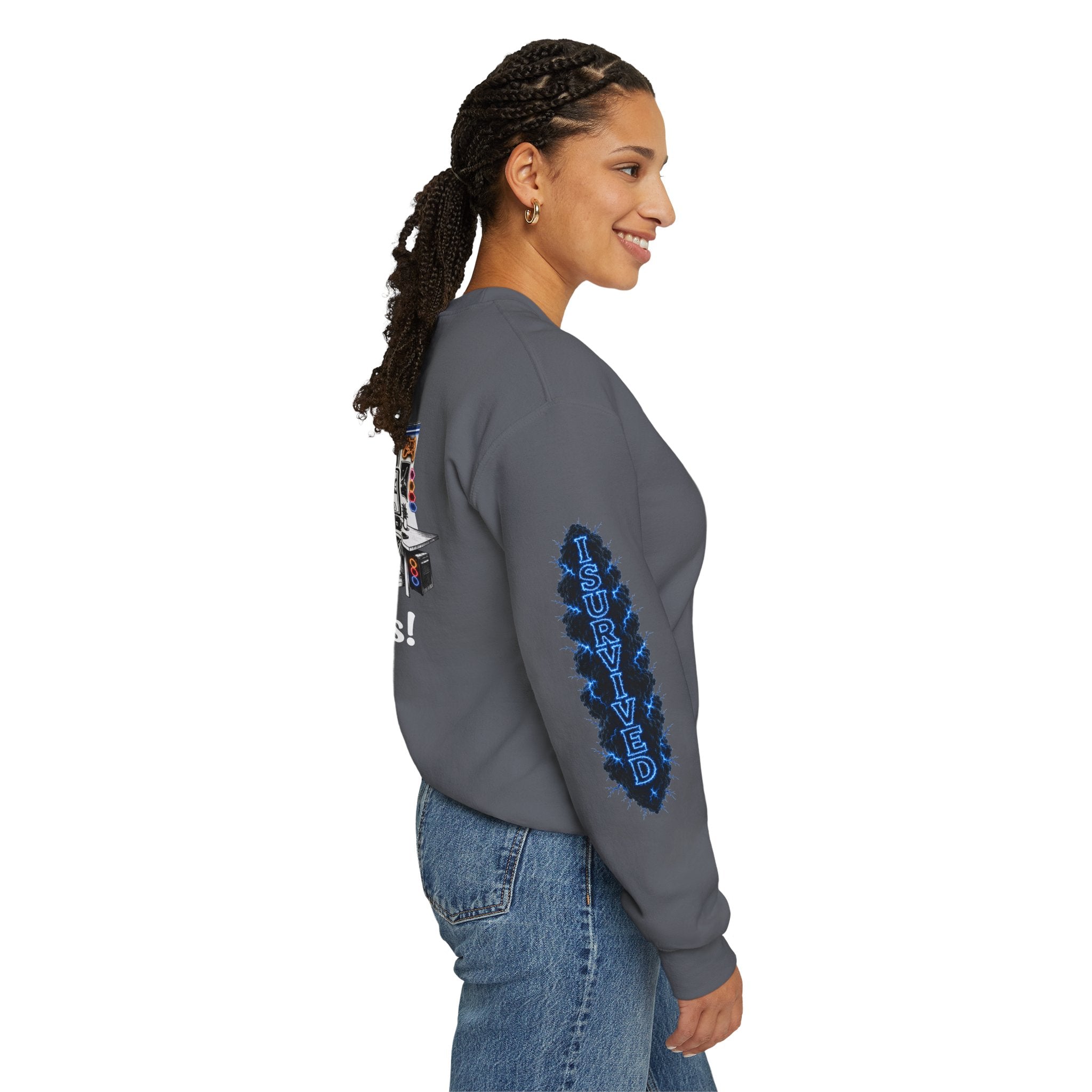 I Survived 2020 — LOCKDOWN S3:E4: Director's Cut "Working From Home" Unisex Heavy Blend™ Crewneck Sweatshirt