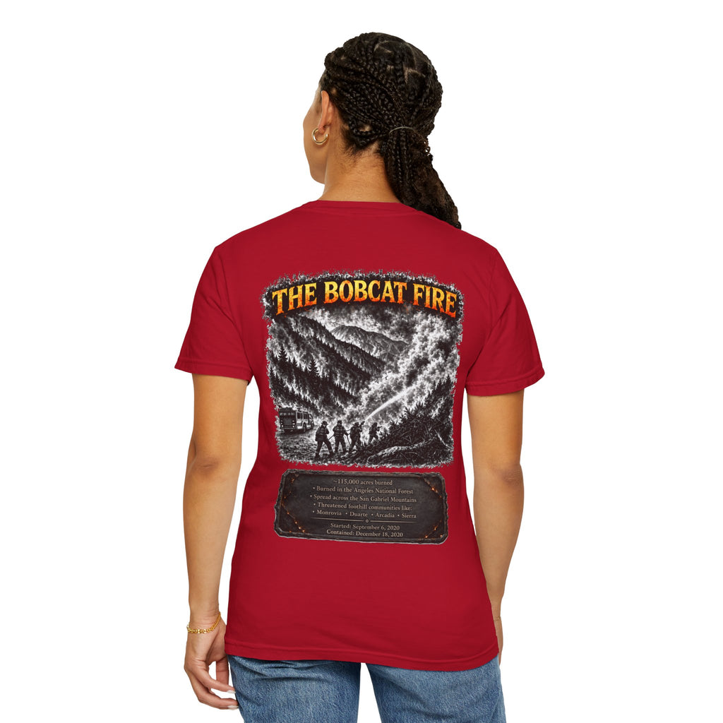I Survived 2020 — WILDFIRES S2:E2: "The Bobcat Fire" Memorial Unisex Garment-Dyed T-shirt