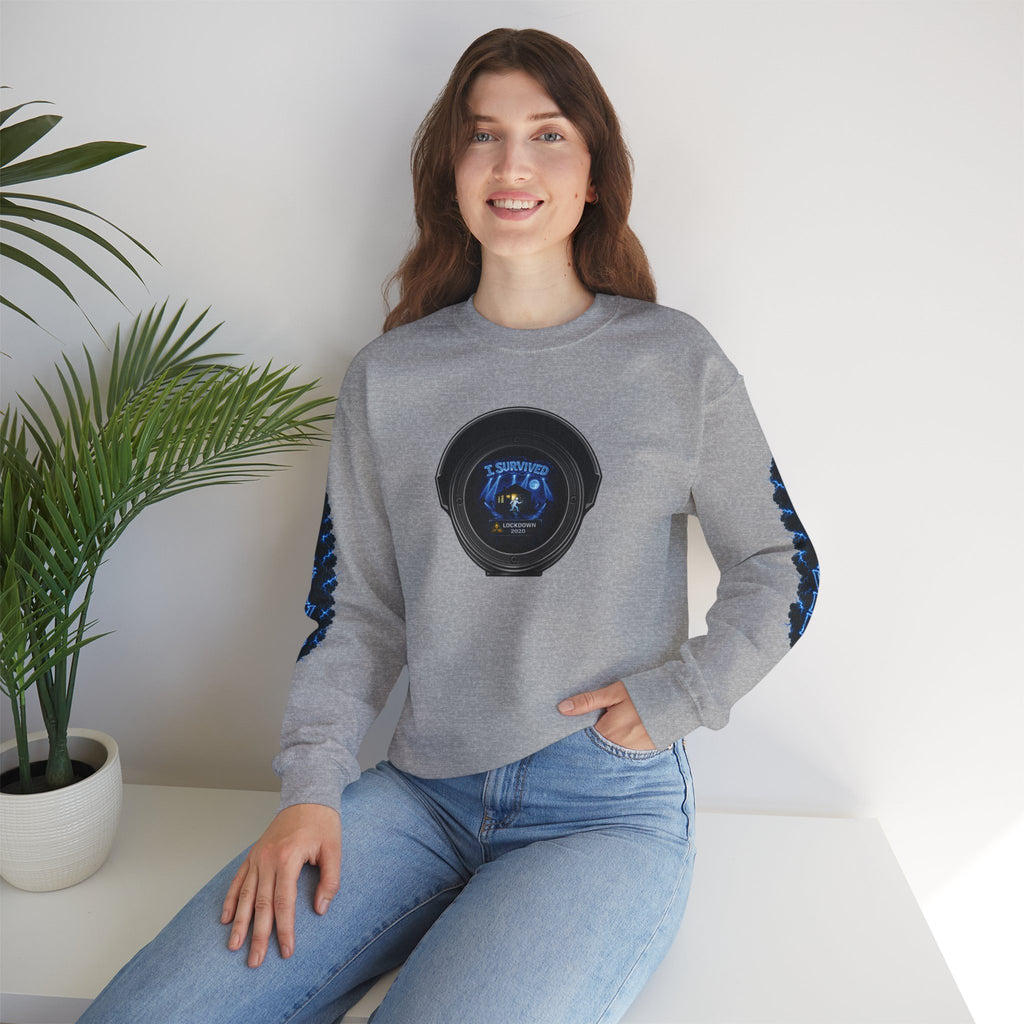 I Survived 2020 — LOCKDOWN S3:E3: Director's Cut Special Edition "Remote Schooling" Unisex Heavy Blend™ Crewneck Sweatshirt