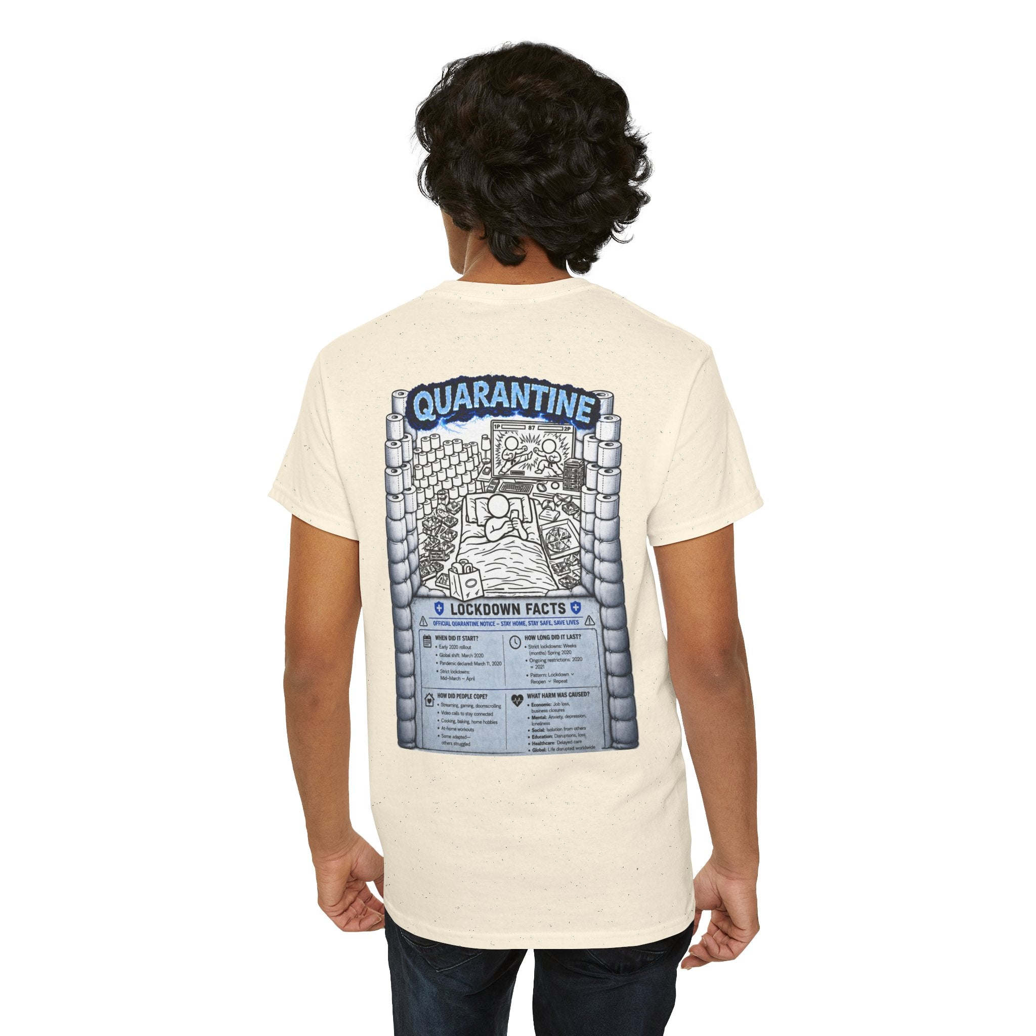 I Survived 2020 — LOCKDOWN S3:E1: "Quarantine" Unisex Heavy Cotton Tee