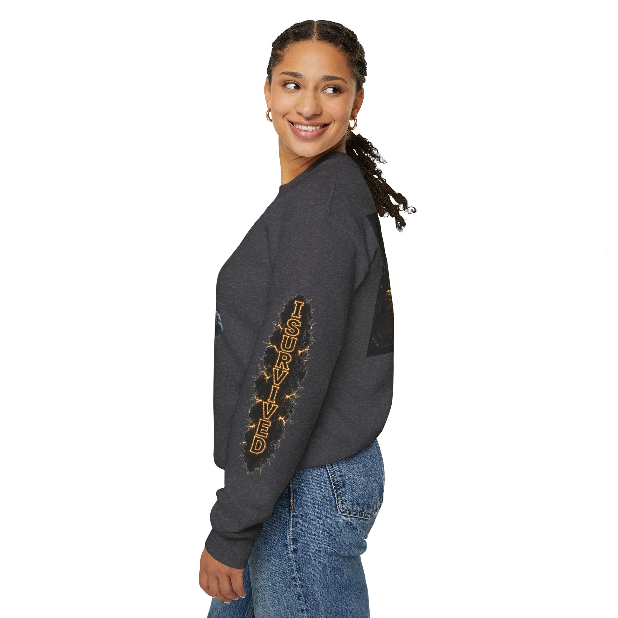 I Survived 2020 — Director's Cut Original Design Teaser Tee | Season 1 Premiere Drop Unisex Heavy Blend™ Crewneck Sweatshirt (SPECIAL EDITION)