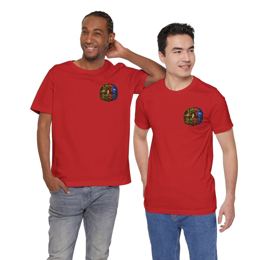 I Survived 2020 — "No Signal" Test Pattern Tee Alien Broadcast Finale Summer Premiere Unisex Jersey Short Sleeve Tee