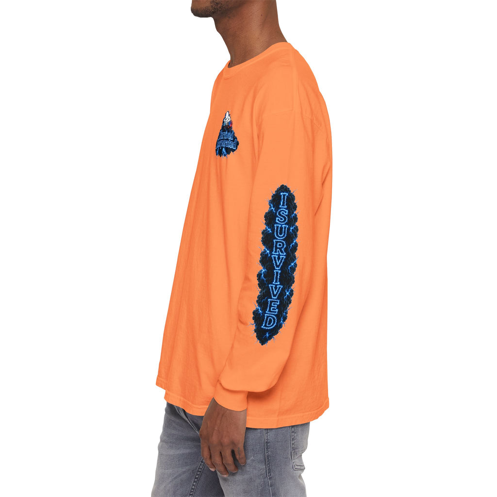 I Survived 2020 — "Please Stand By" Test Pattern Tee Lockdown Special Edition Summer Exclusive Unisex Garment-Dyed Long Sleeve T-Shirt