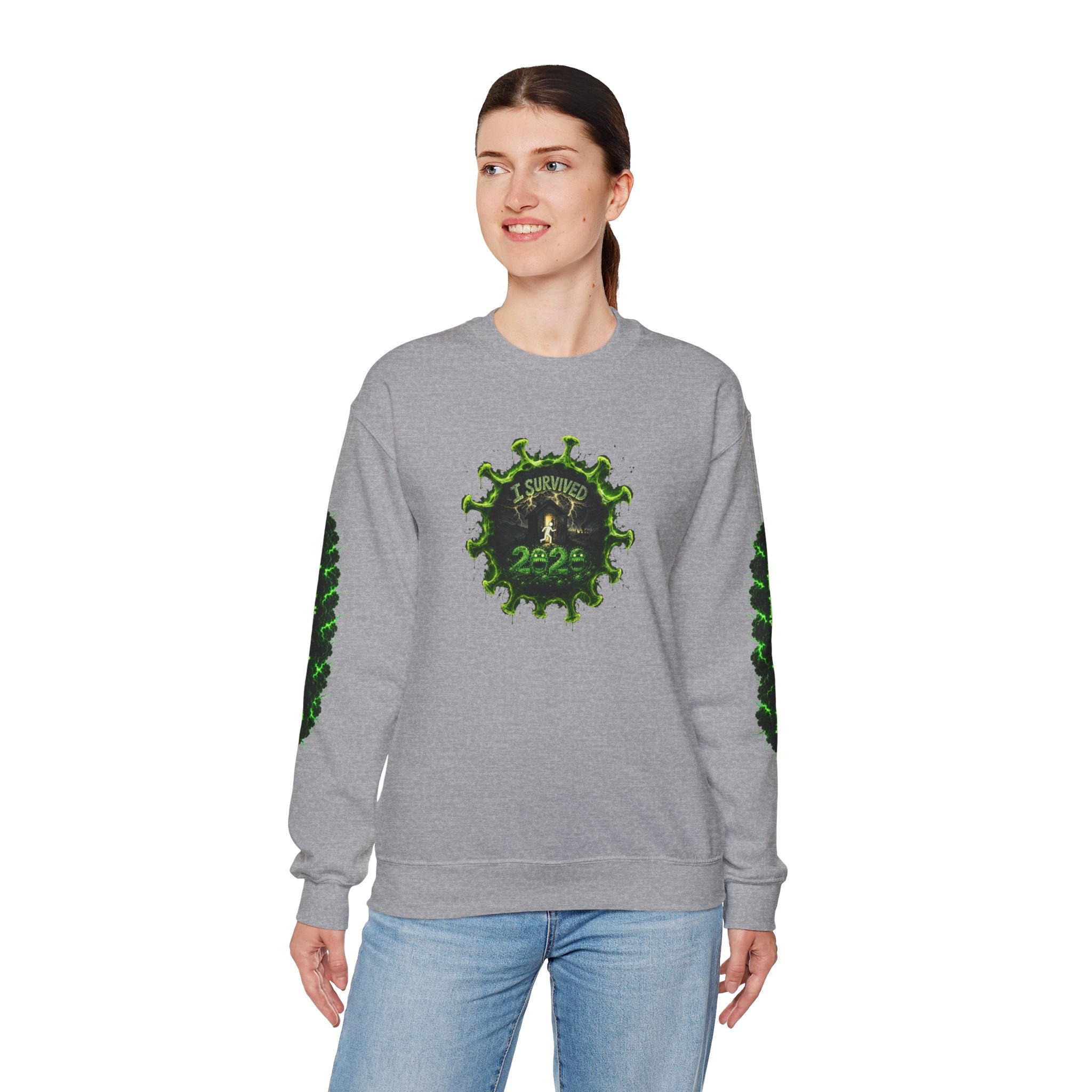 I Survived 2020 — PANDEMIC S1:E1: Director's Cut "COVID-19: The Coronavirus" Unisex Heavy Blend™ Crewneck Sweatshirt