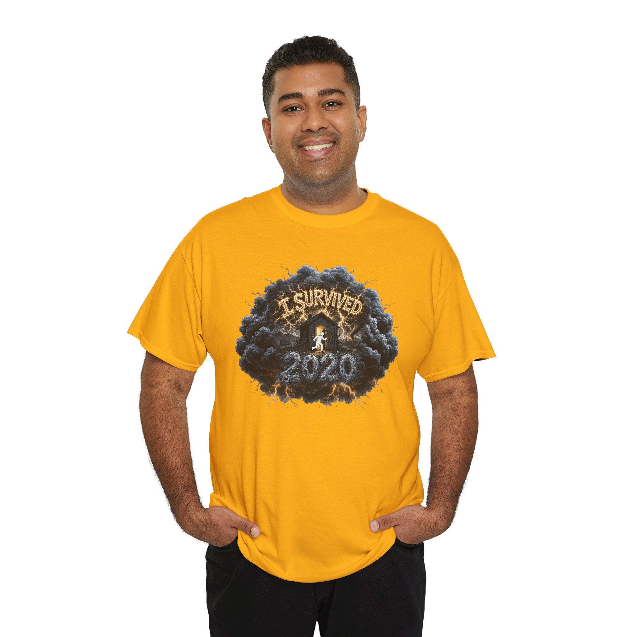 I Survived 2020 —  Deriector's Cut Original Design Teaser Tee | Season 1 Premiere Drop Unisex Heavy Cotton Tee