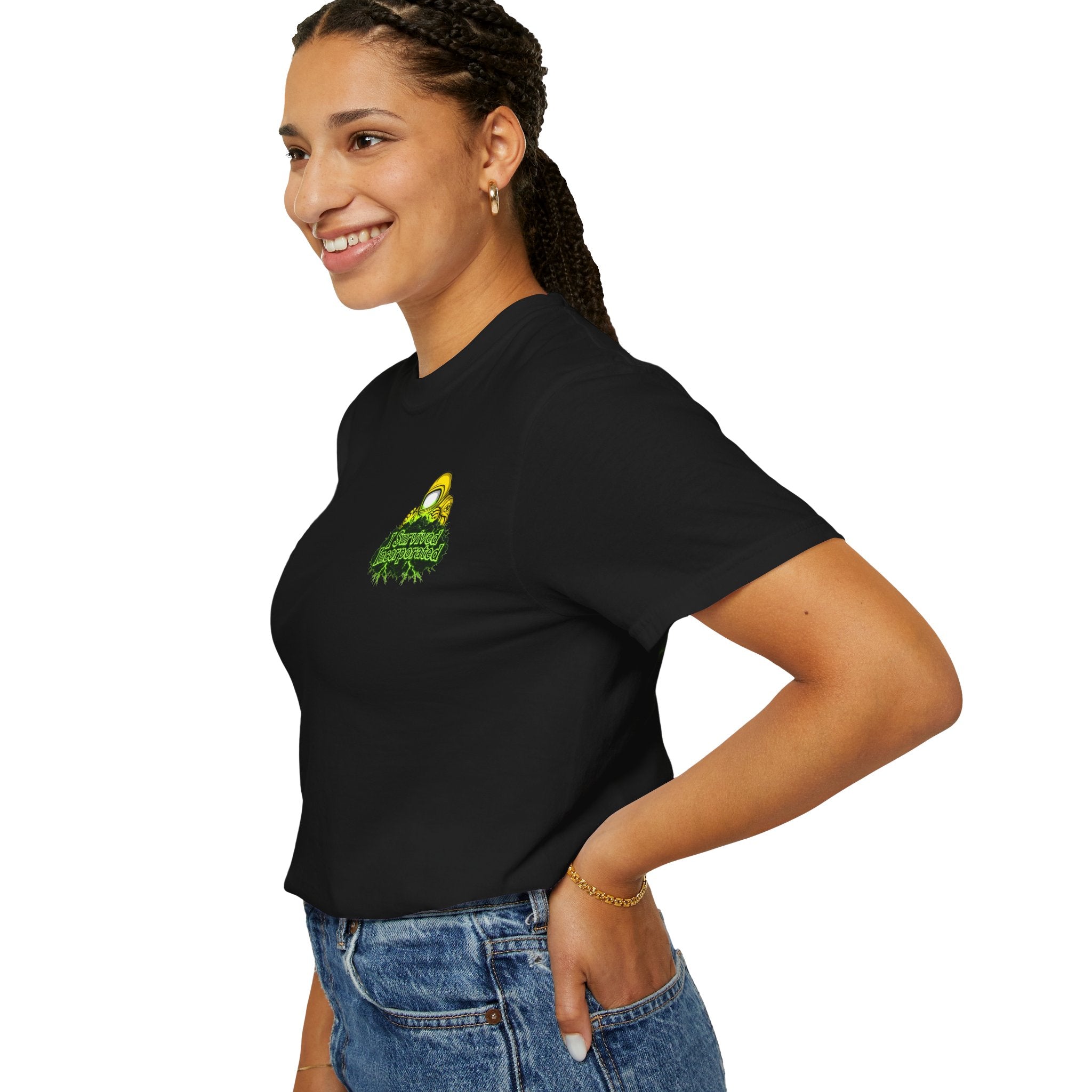 I Survived 2020 — "Please Stand By" Test Pattern Toxic Signal Tee Summer Premiere Unisex Garment-Dyed T-shirt