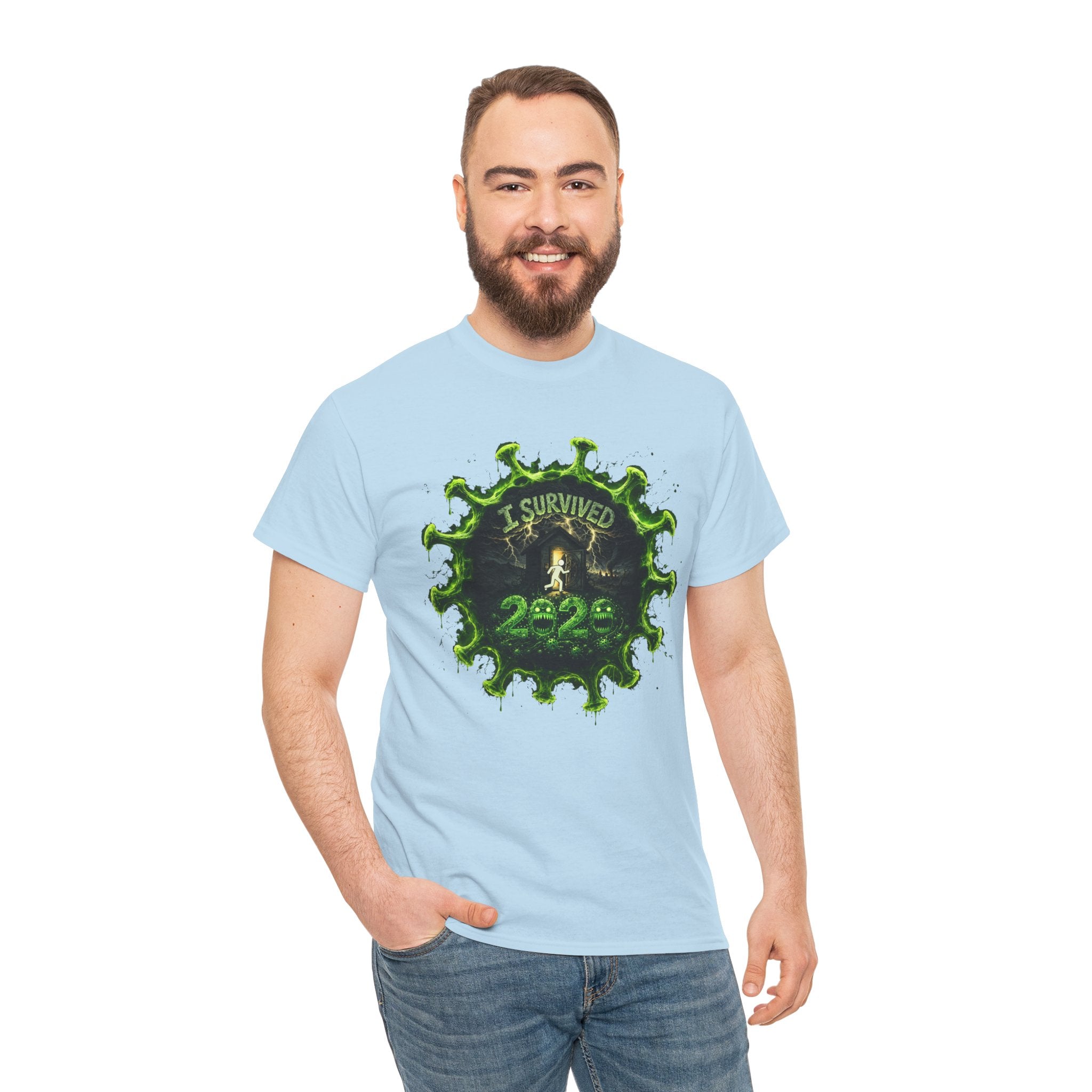 I Survived 2020 — Director's Cut S1:E3 "The Jab!" | Pandemic Edition Unisex Heavy Cotton Tee
