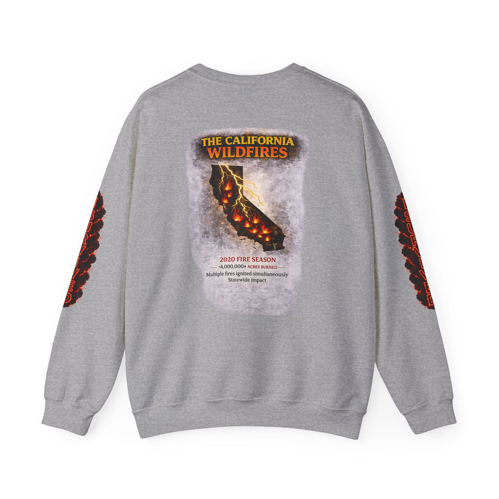 I Survived 2020 — Director's Cut S2:E3 "The California Wildfires" | Wildfire Edition Memorial Unisex Heavy Blend™ Crewneck Sweatshirt