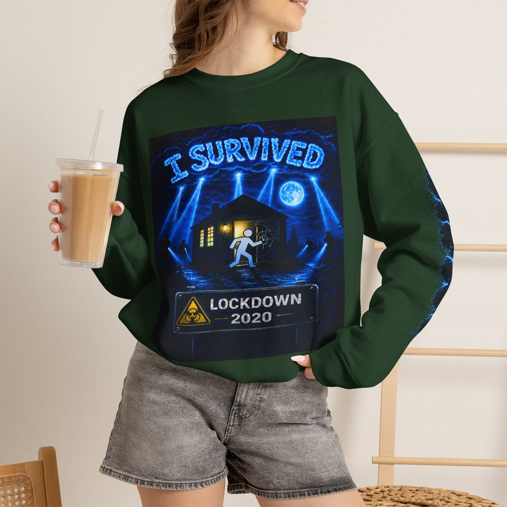 I Survived 2020 — LOCKDOWN S3:E1: "Quarantine" Unisex Heavy Blend™ Crewneck Sweatshirt