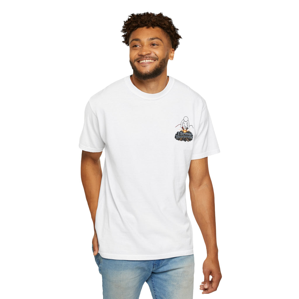 I Survived 2020 — "Please Stand By" Test Pattern Tee Summer Premier Unisex Garment-Dyed T-shirt