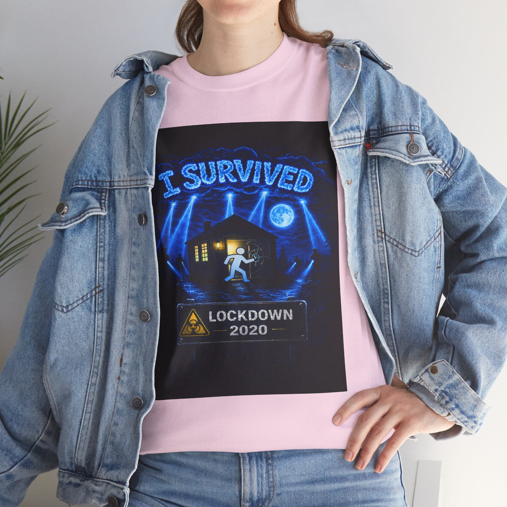 J'ai survécu à 2020 — S3:E1 « Quarantaine » | T-shirt unisexe en coton épais édition Confinement (ÉDITION SPÉCIALE)