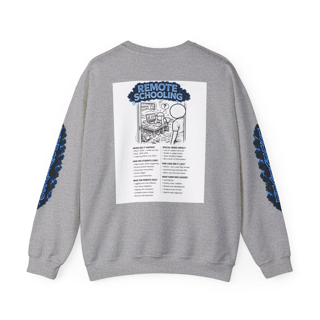 I Survived 2020 — Director's Cut S3:E3 "Remote Schooling" | Lockdown Edition Documentary Unisex Heavy Blend™ Crewneck Sweatshirt