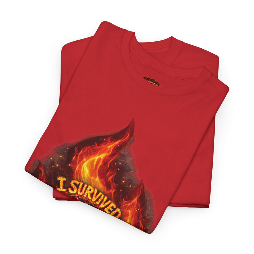 I Survived 2020 — Director's Cut S2:E3 "The California Wildfires" | Wildfire Edition Memorial Unisex Heavy Cotton Tee (SPECIAL EDITION)