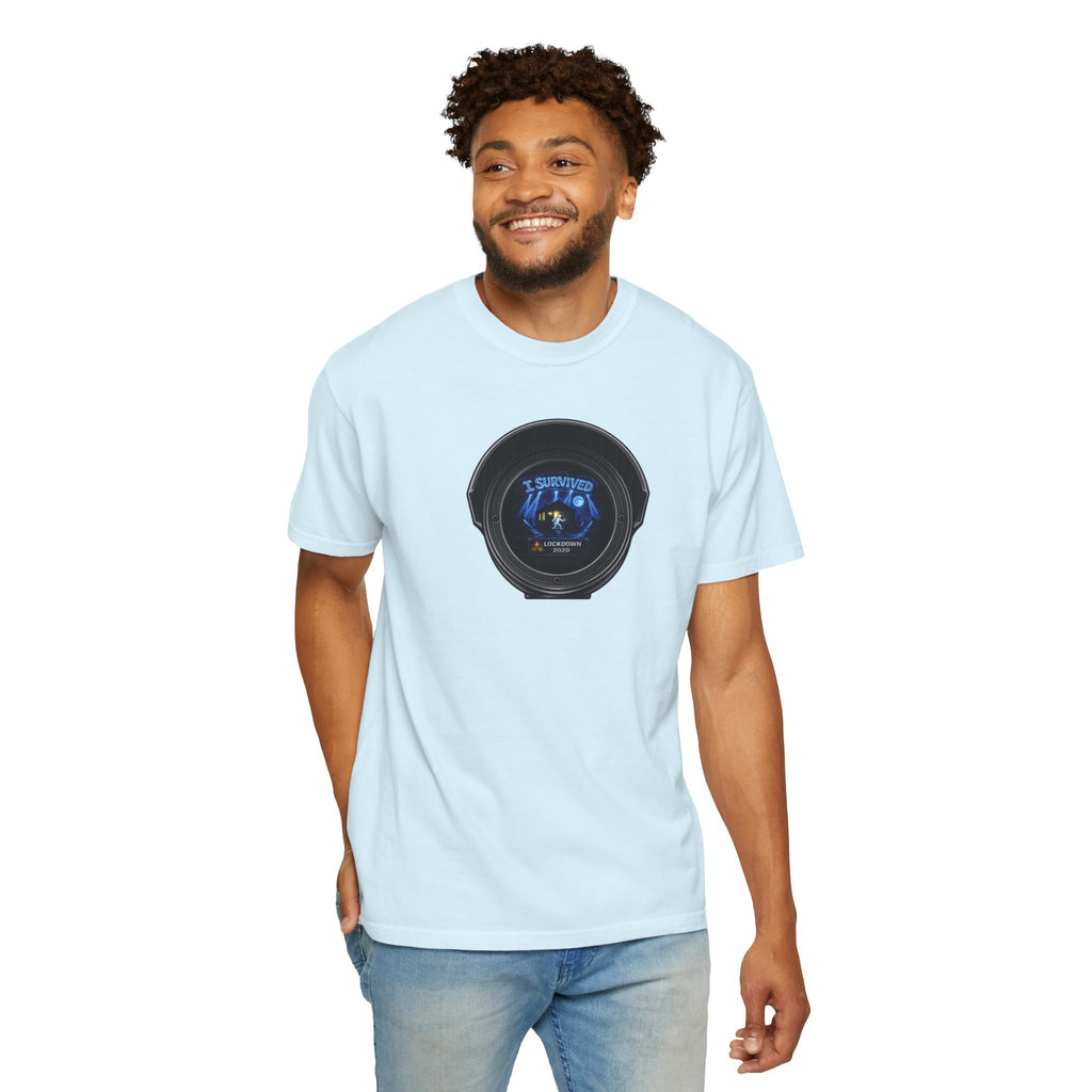I Survived 2020 —  LOCKDOWN S3:E3: Director's Cut "Remote Schooling" Unisex Garment-Dyed T-shirt
