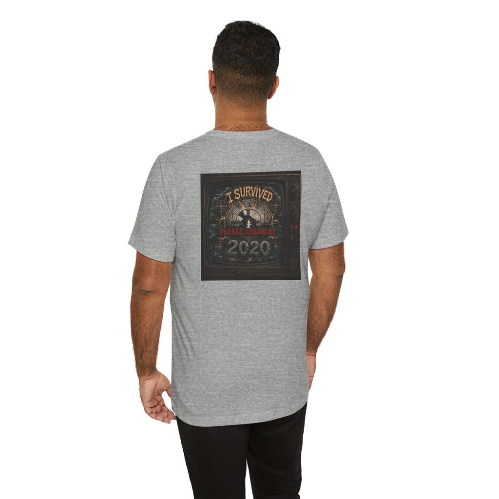 I Survived 2020 — "Please Stand By" Test Pattern Tee Summer Premier Unisex Jersey Short Sleeve Tee