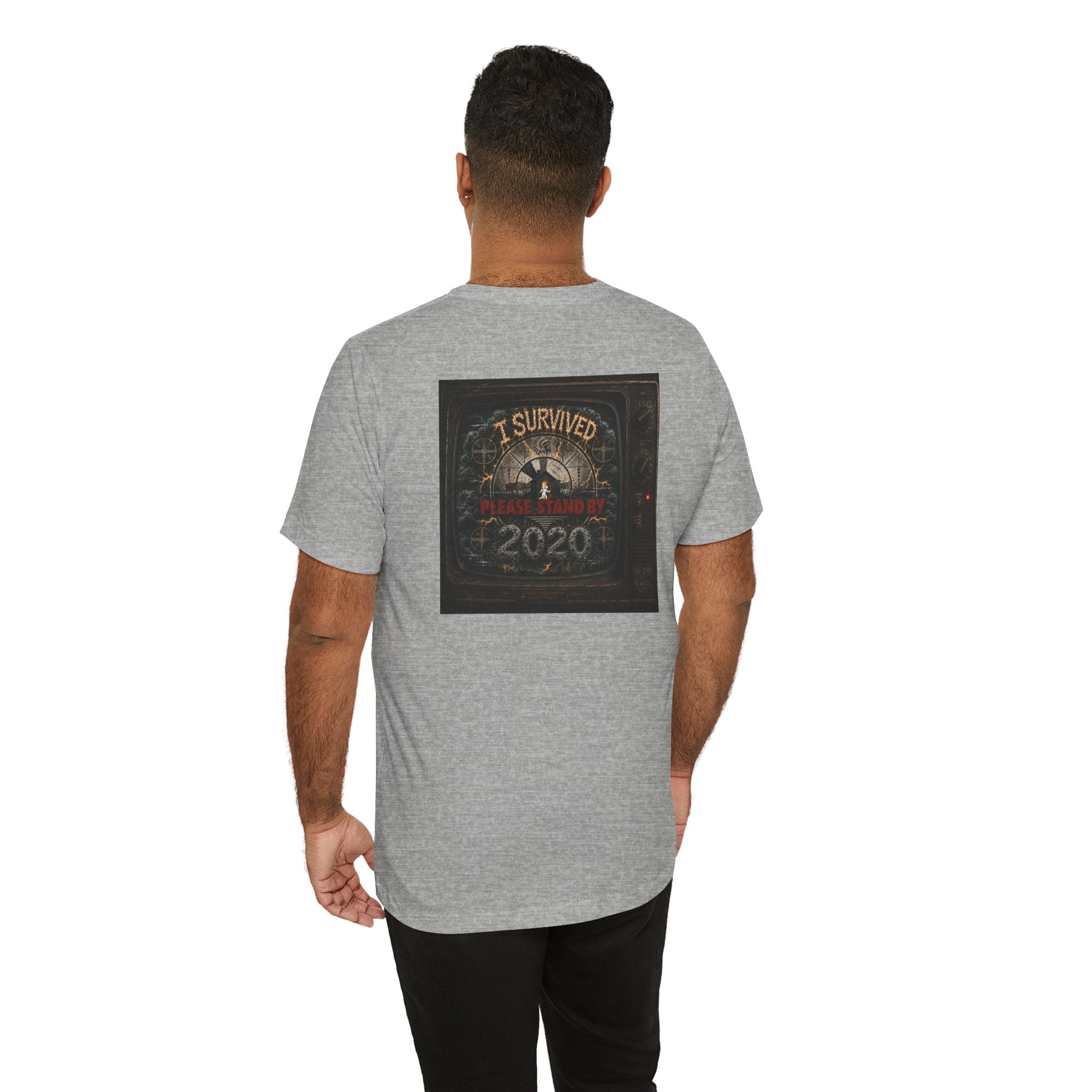 I Survived 2020 — "Please Stand By" Test Pattern Tee Summer Premier Unisex Jersey Short Sleeve Tee