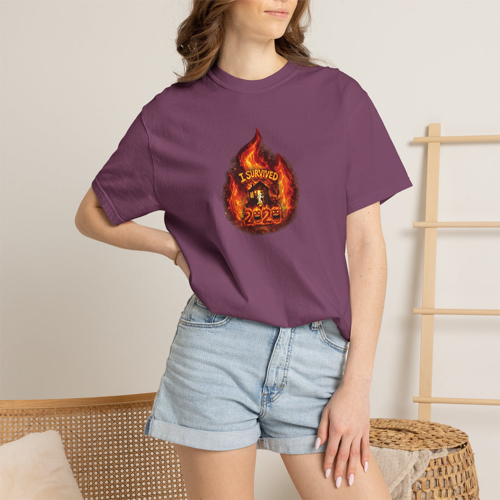I Survived 2020 — WILDFIRES S2:E3: Director's Cut "The California Wildfires" Memorial Unisex Garment-Dyed T-shirt