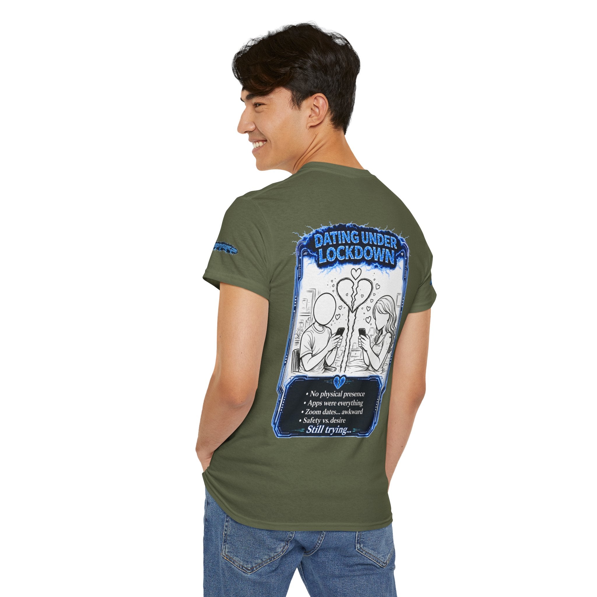 I Survived 2020 — LOCKDOWN S3:E2: Director's Cut Special Edition "Dating Under Lockdown" Unisex Heavy Cotton Tee