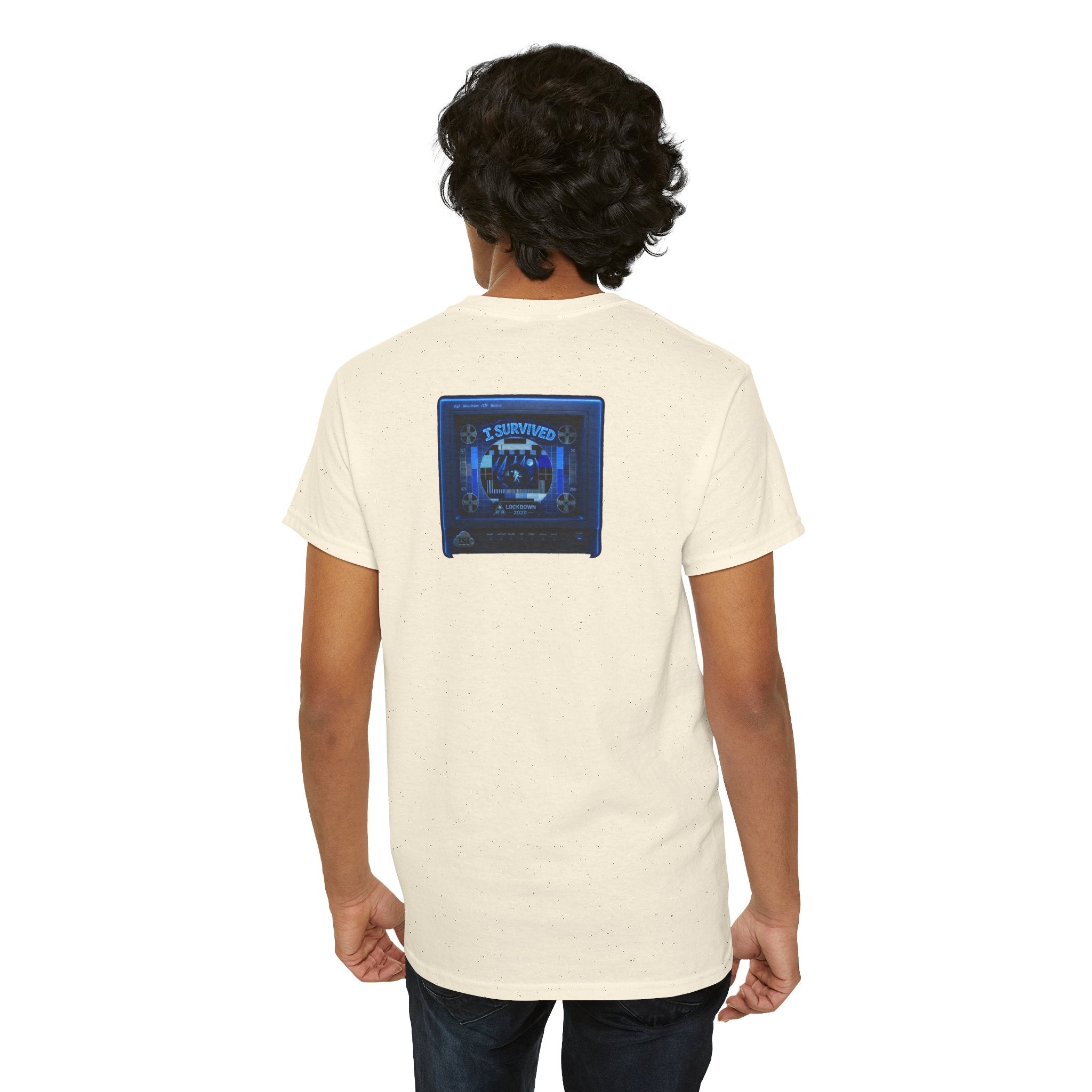I Survived 2020 — "Please Stand By" Test Pattern Tee Lockdown Surveillance Edition Summer Exclusive Unisex Heavy Cotton Tee