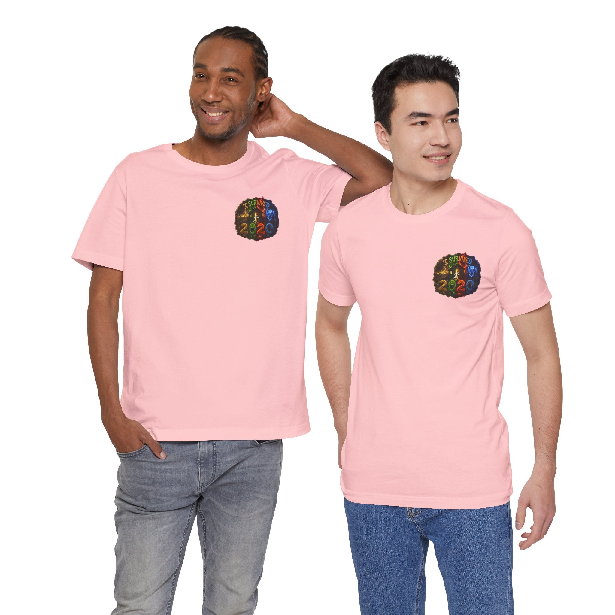 I Survived 2020 — "No Signal" Test Pattern Tee Alien Broadcast Finale Summer Premiere Unisex Jersey Short Sleeve Tee