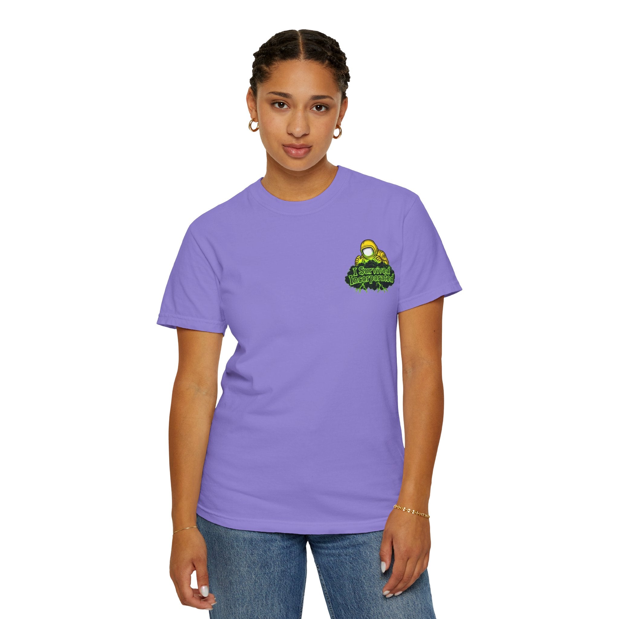I Survived 2020 — "Please Stand By" Test Pattern Toxic Signal Tee Summer Premiere Unisex Garment-Dyed T-shirt