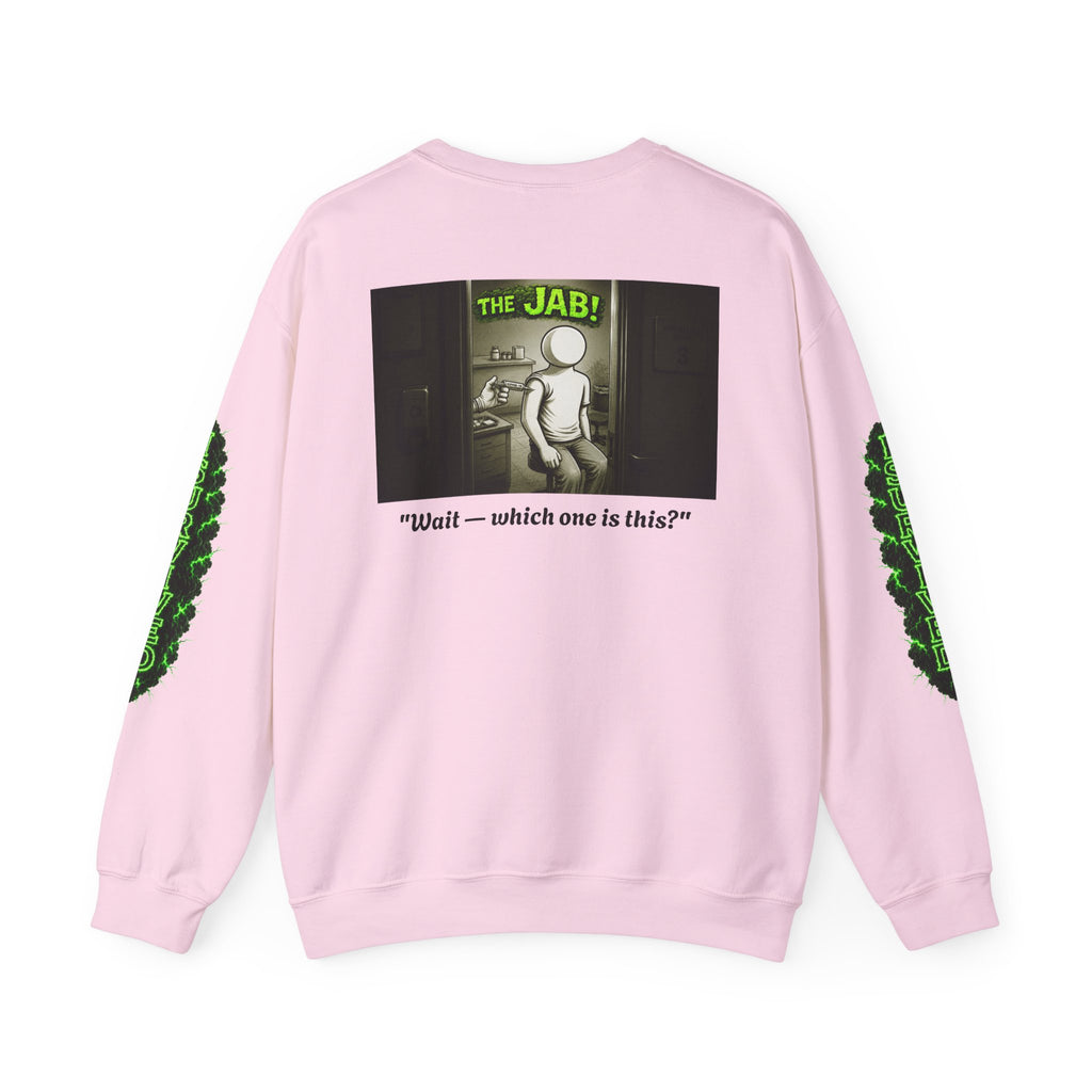 I Survived 2020 — PANDEMIC S1:E3: Director's Cut "The Jab!" Unisex Heavy Blend™ Crewneck Sweatshirt