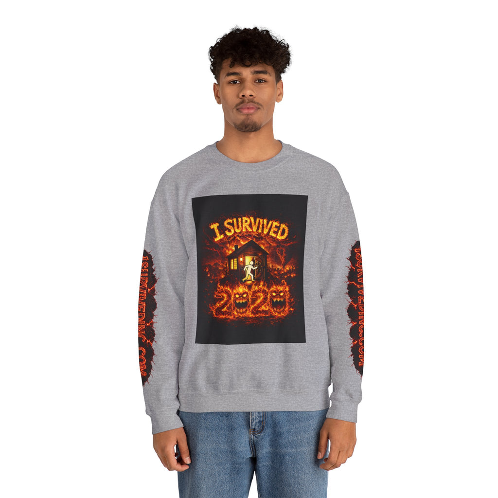I Survived 2020 — WILDFIRES S2:E3: "The California Wildfires" Memorial Unisex Heavy Blend™ Crewneck Sweatshirt