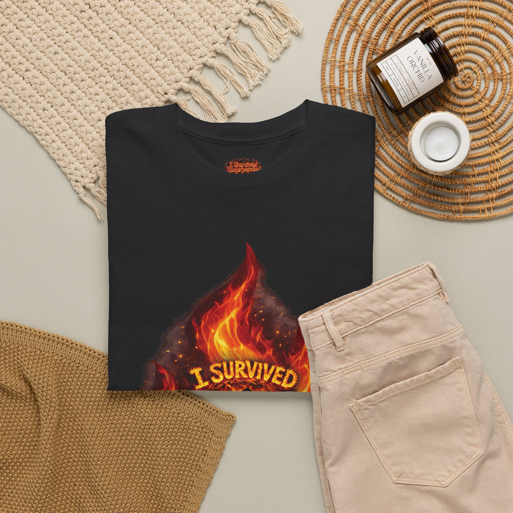 I Survived 2020 — Director's Cut S2:E3 "The California Wildfires" | Wildfire Edition Memorial Unisex Heavy Cotton Tee (SPECIAL EDITION)