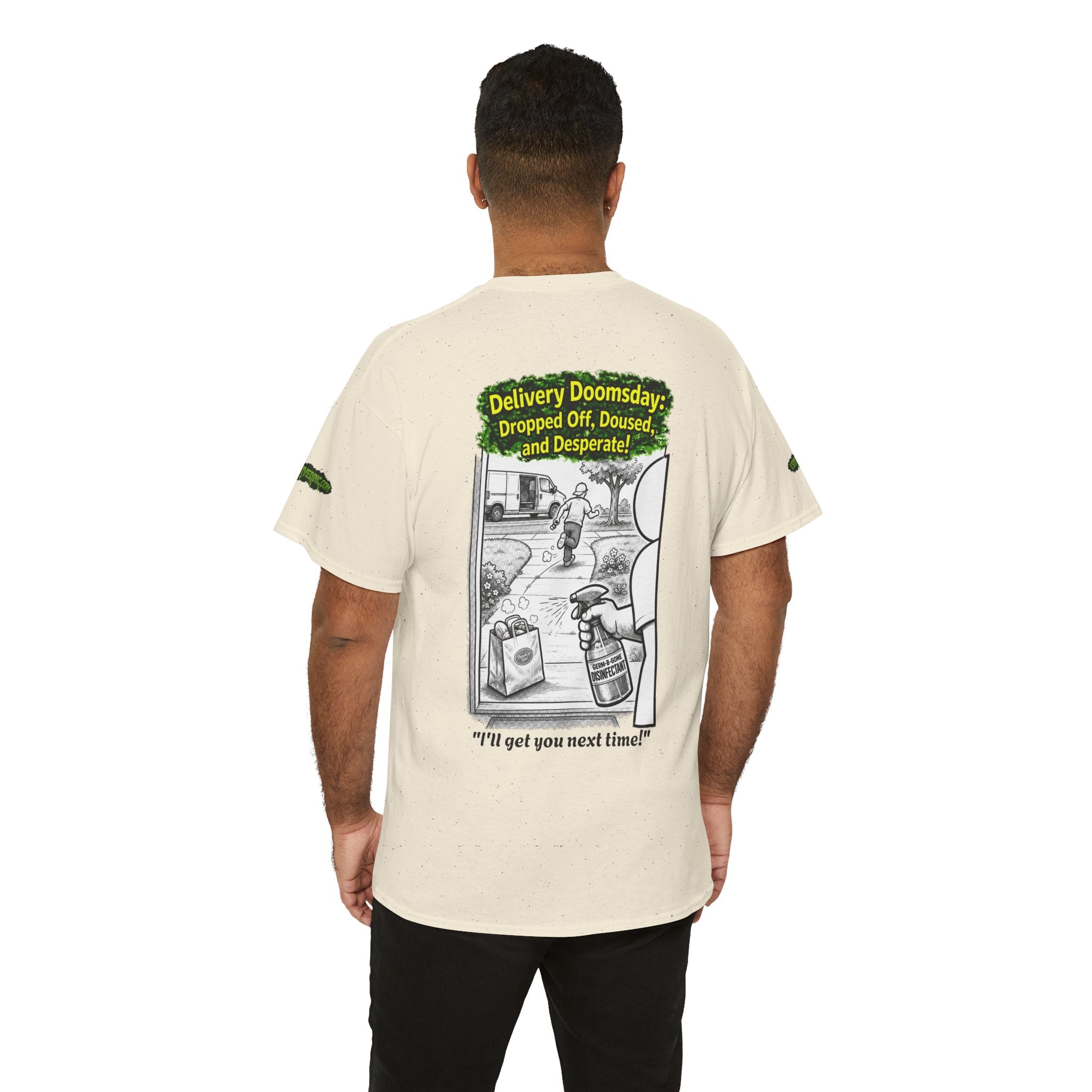 Sobreviví al 2020 — T1:E5 "El día del juicio final de las entregas" | Camiseta unisex de algodón pesado (Edición Pandemia) (EDICIÓN ESPECIAL)
